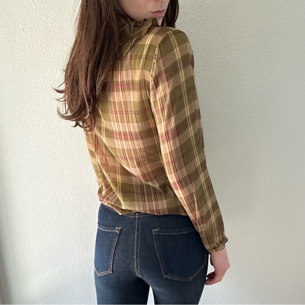 NWT Ralph Lauren Plaid Blouse - Picture 4 of 5